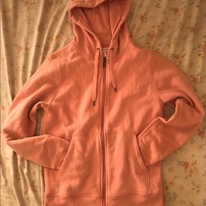 Plain Pink Zip-Up Hoodie
